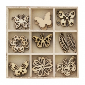 Pudełko na prezent Galeria Papieru ozdoby drewniane motyle (253000)