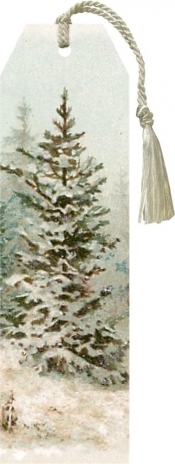 Zakładka 155 ze wstążką Zimowy las