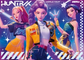 Puzzle dla dzieci 2D: Kpop Demon Hunters Giant 125 el.