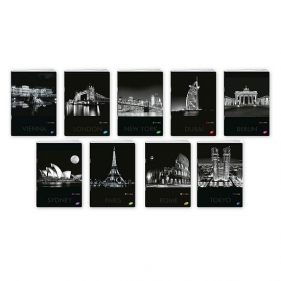 Zeszyt A5/60k kratka - Cities by night (EL-M1-060-KA5)