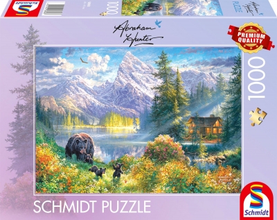 <img src='https://webimage.pl/pics/551/8/d4001504588083.jpg' style='height:440px' /> Puzzle 1000 PQ Abraham hunter górska sielanka 114380