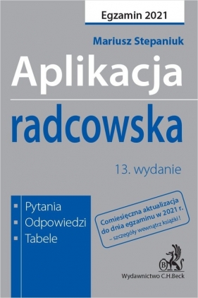 Aplikacja radcowska 2021 Pytania odpowiedzi tabele - Mariusz Stepaniuk