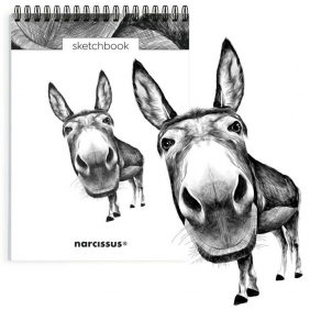 Szkicownik A5 pion na spirali Osioł 60k z perforacją 120 gsm