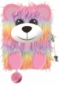 Pamiętnik A5/96K z kłódką 3D - Rainbow bear
