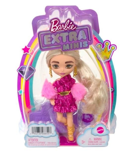 Lalka Barbie Extra Minis różowy strój (HGP62/HJK67)