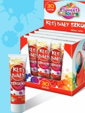 Klej szkolny biały w tubie sweet colours