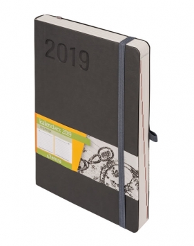 Kalendarz 2019 Impresja B5 szary