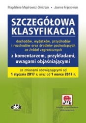Szczegółowa klasyfikacja dochodów, wydatków, przychodów i rozchodów