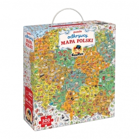 CzuCzu, Puzzle odkrywcy: Mapa Polski 300 el.