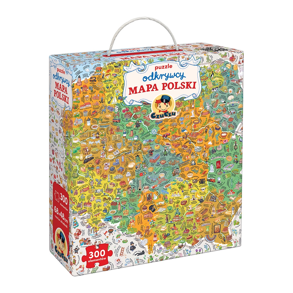CzuCzu, Puzzle odkrywcy: Mapa Polski 300 el.
