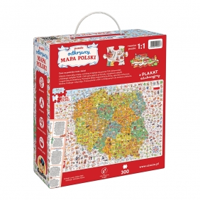 CzuCzu, Puzzle odkrywcy: Mapa Polski 300 el.