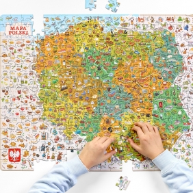 CzuCzu, Puzzle odkrywcy: Mapa Polski 300 el.