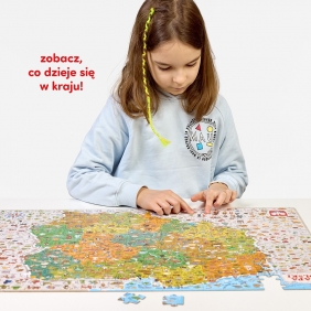 CzuCzu, Puzzle odkrywcy: Mapa Polski 300 el.