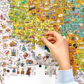 CzuCzu, Puzzle odkrywcy: Mapa Polski 300 el.