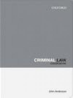 Criminal Law Guidebook - John Anderson, J. Anderson