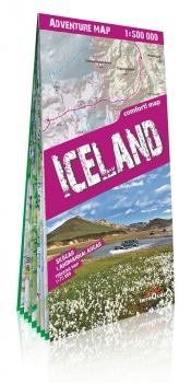 Islandia (Iceland) laminowana mapa samochodowo-turystyczna 1:500 000