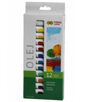 Farby olejne Happy Color, zestaw 12 kolorów (447319)