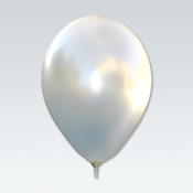 BALON METAL.12"/100"BIALY 070