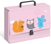 Teczka z rączką C4 B&B Kids - pastel różowa