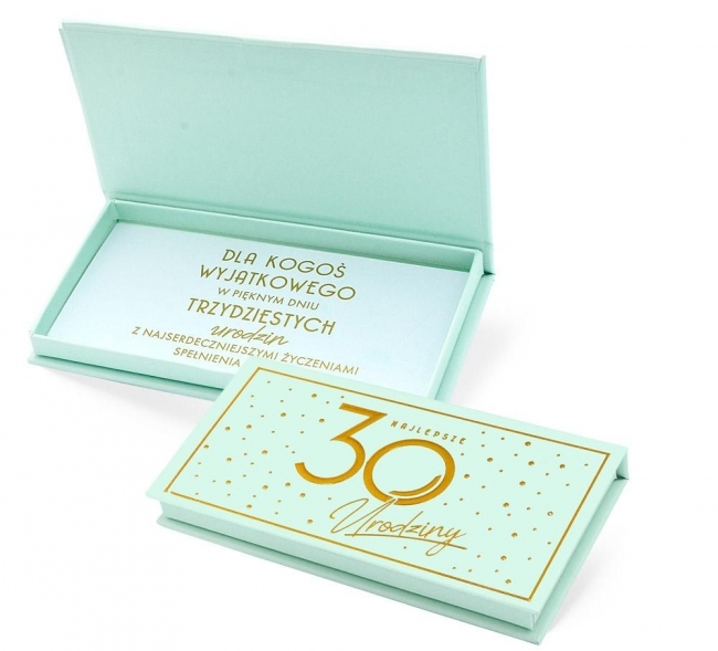 Pudełko ozdobne na banknoty Urodziny 30 Elite