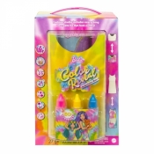 Lalka Barbie Color Reveal Neon Tie-Dye Duży zestaw (HCD29)