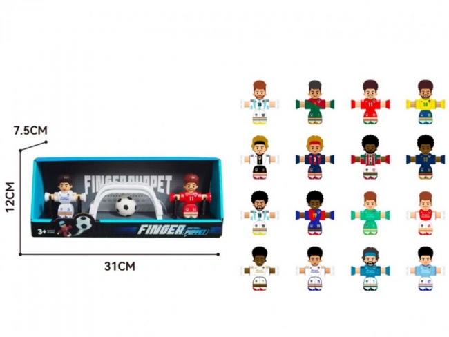 Piłkarze x2 + piłka x2 + bramka x2