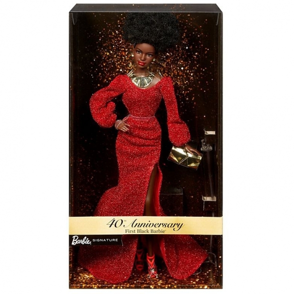 Lalka Barbie 40 rocznica Pierwsza Barbie Murzynka (GLG35)