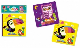 Piankowe puzzle 2w1 - Ptaki (RK6050-03)
