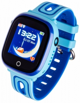 Smartwatch zegarek Kids Happy niebieski (5903246280555)