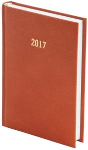 Kalendarz A5 dzienny Albit pomarańcz 2017