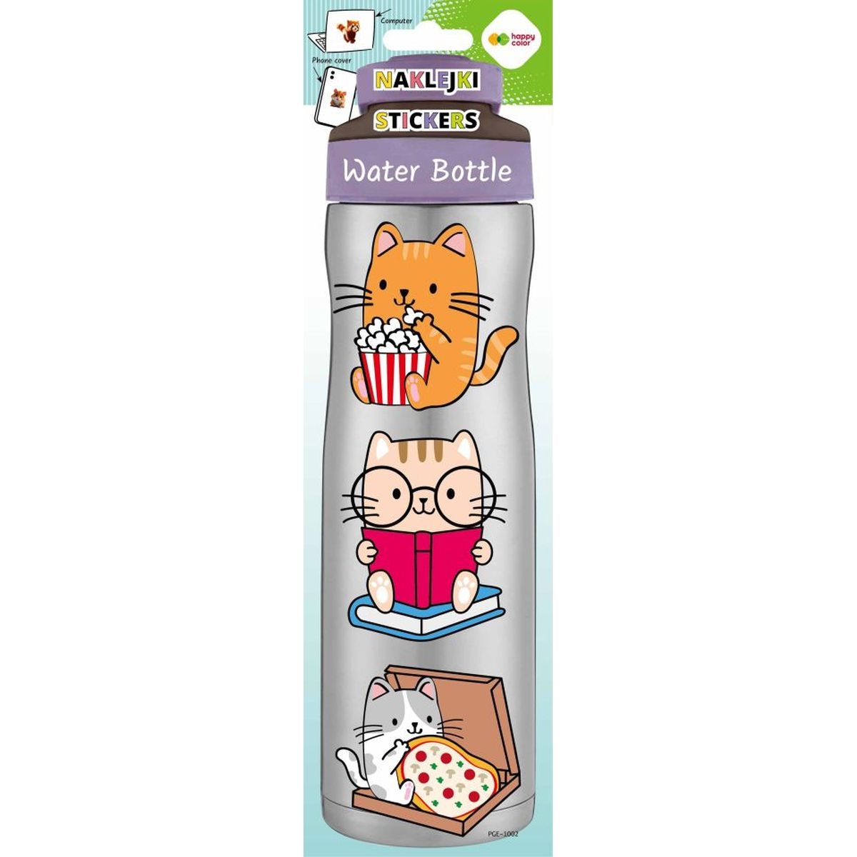 <img src='https://webimage.pl/pics/555/5/d5902979035555.jpg' style='height:440px' /> Naklejki Water Bottle - Baby Cats, 83x286 mm