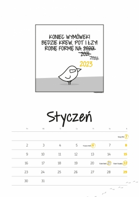 Kalendarz ścienny Ptaszka Staszka 2023 - Ptaszek Staszek