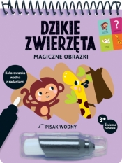 Magiczne obrazki. Dzikie zwierzęta. Kolorowanka wodna z zadaniami - Deborah van de Leijgraaf