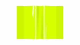 Okładka zeszytowa A5 PVC neon żółty (10szt)