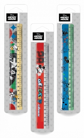 Linijka 20 cm mix 3 wzorów Disney fashion Mickey Mouse mix