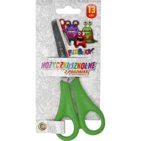 Nożyczki szkolne Fun&Joy z podziałką, 13cm (FJS1002)