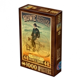 Puzzle 1000: Stare plakaty, Fabryka rowerów Howe