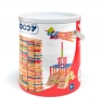 Klocki w wiaderku naturalne kolorowe Emma 200 elementów 95004 3+