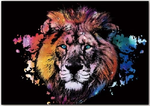 Magiczna Zdrapka Kolorowy lew
