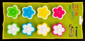 Magnesy Outline kwiaty 8szt