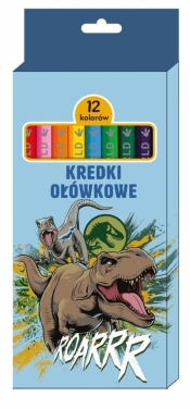Kredki ołówkowe 12 kolorów Jurassic Park