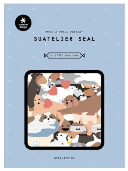 Naklejki ozdobne Suatelier - Duże Pieski, 4 ark.