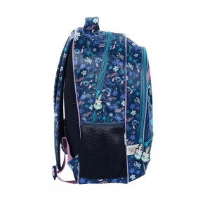 Plecak dwukomorowy szkolny - Stitch - Coastal Cool