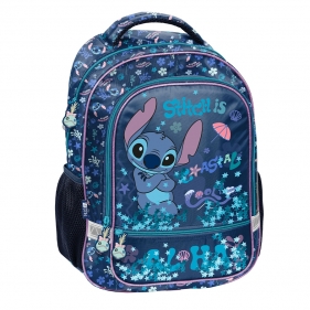 Plecak dwukomorowy szkolny - Stitch - Coastal Cool