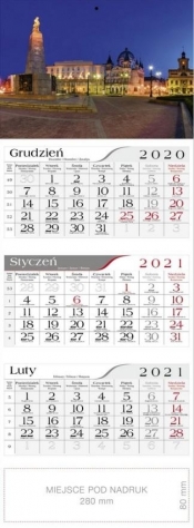 Kalendarz 2021 Trójdzielny Łódź CRUX