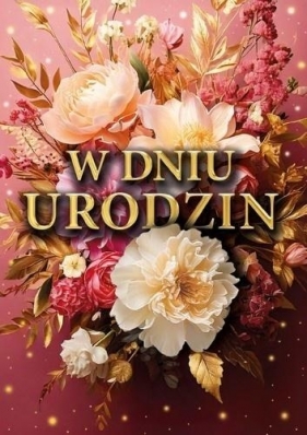 Karnet B6 3D W dniu urodzin