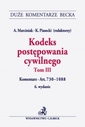 Kodeks postępowania cywilnego Tom 3