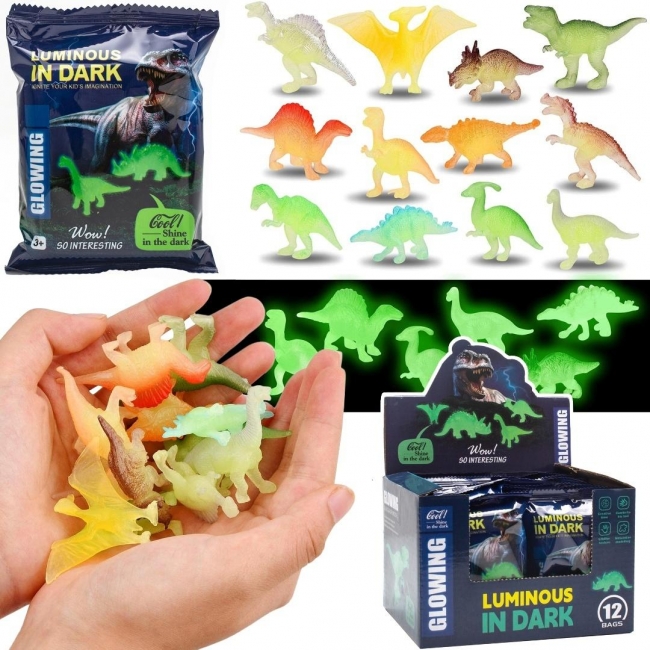 Dinozaury świecące w ciemnościach 6szt