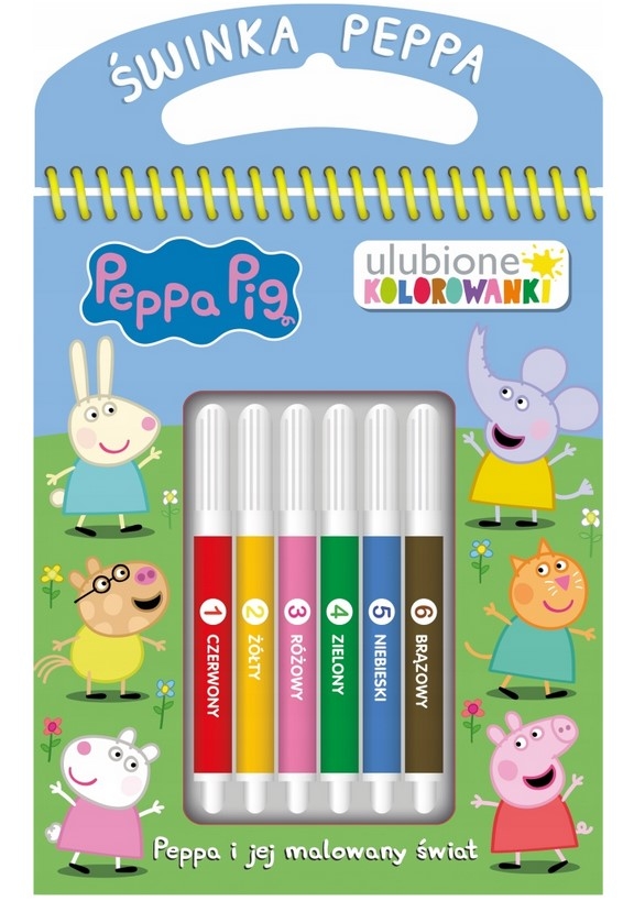 Peppa Pig Ulubione kolorowanki cz. 1 Peppa i jej malowany świat