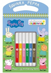 Peppa Pig Ulubione kolorowanki cz. 1 Peppa i jej malowany świat - Opracowanie zbiorowe